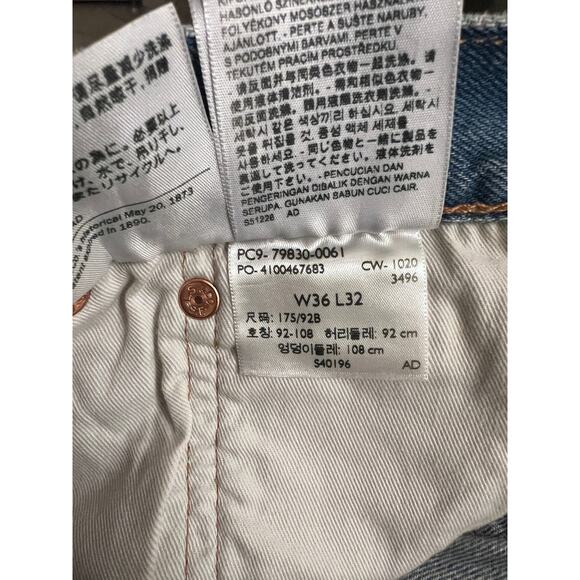 Levi's X Grateful Dead Collab 501 Men's Big E Jeans 36x32 Comes w/Patches Rare - Picture 11 of 13